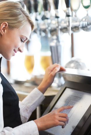 woman using a user friendly automation